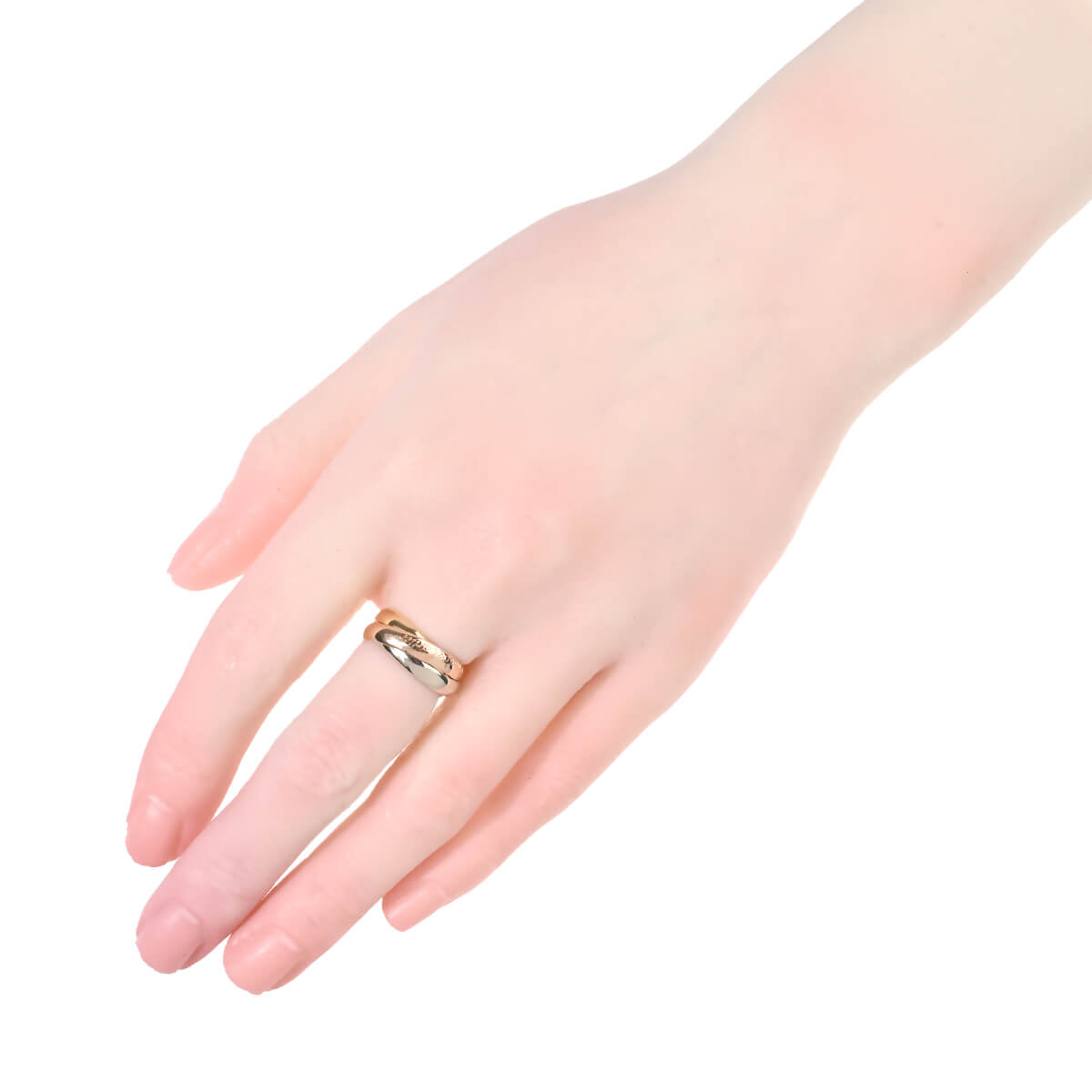 【中古】(カルティエ) CARTIER トリニティ キャップ式 CARTIER カルティエ トリニティ リング 指輪 10.5号 18金 K18イエロー