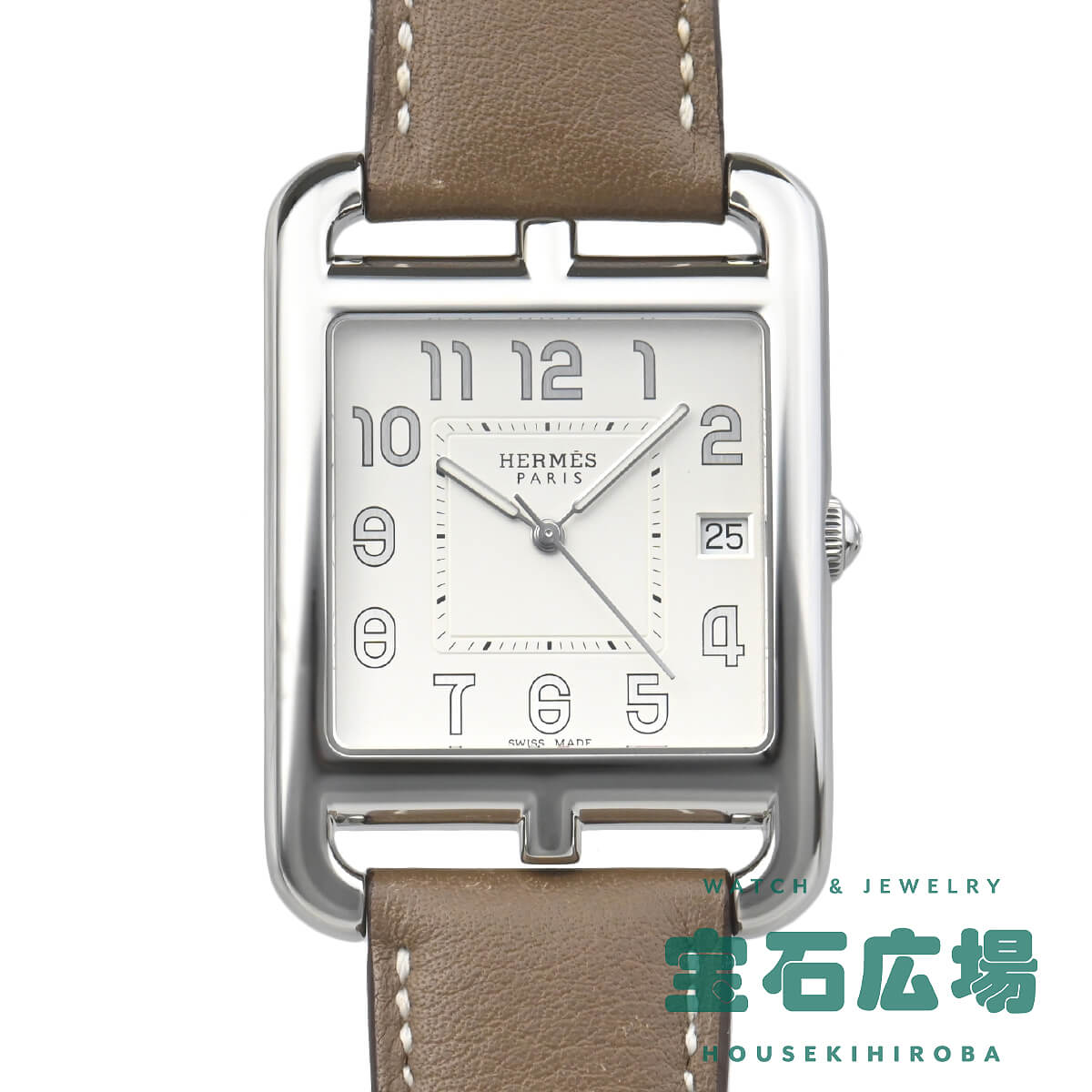 極美品 エルメスHERMESケープコッドCC1.810 純正アリゲーターベルト 楽天市場】☆美品【HERMES】エルメス ケープコッド CC1.810 クォーツ