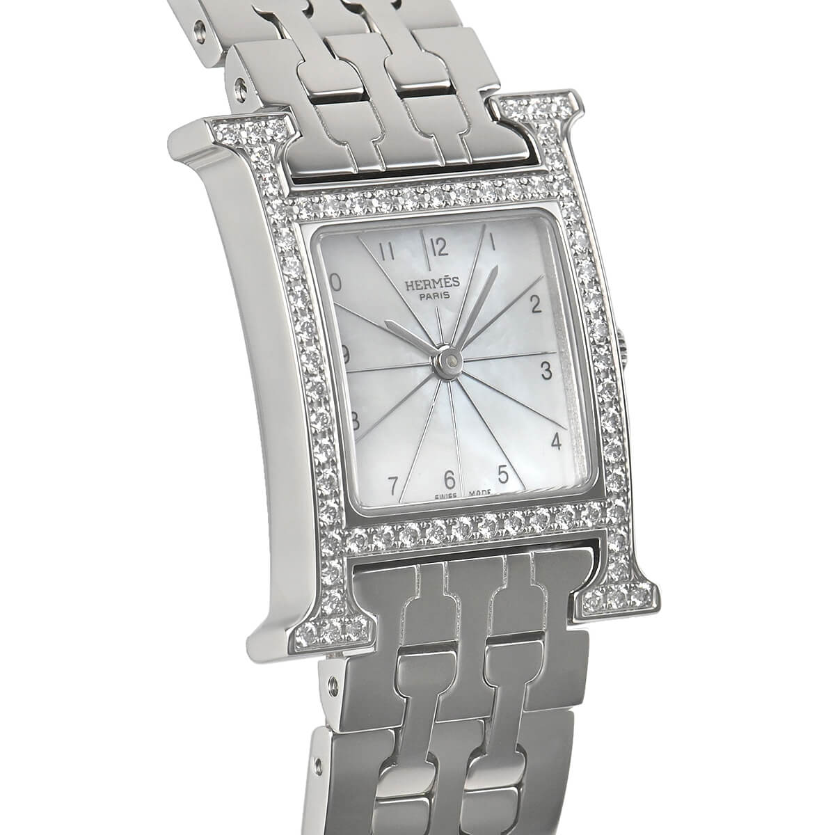 【連休限定値下げ】エルメス HERMES H Watch HERMES エルメス Hウォッチ オブシディアン・ダイヤベゼル HH4