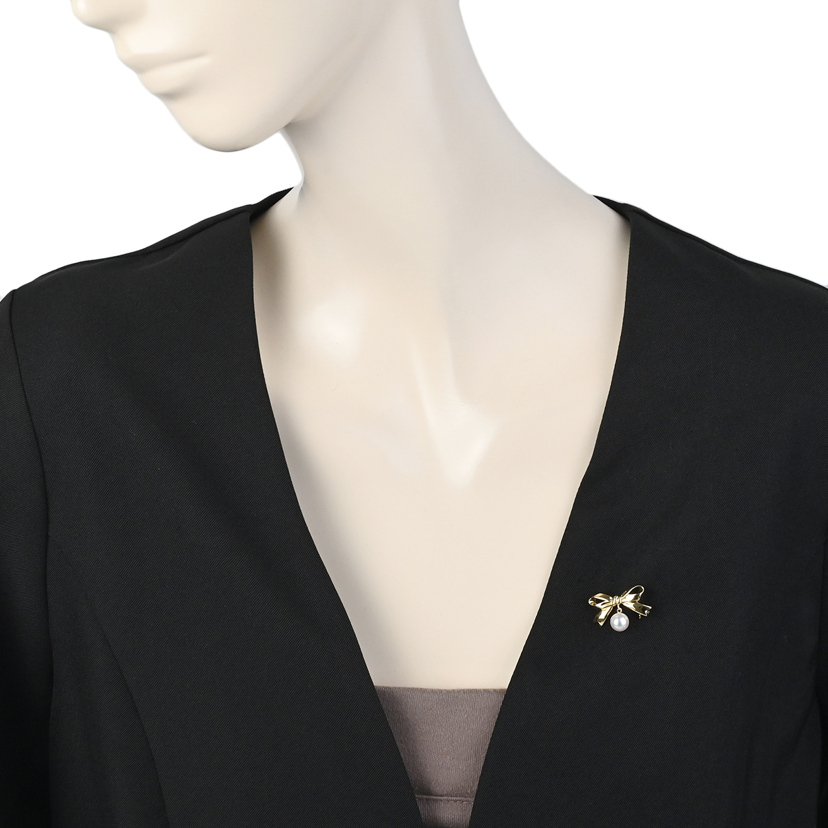 MIKIMOTO（ミキモト） リボン 1Pパール ブローチ 中古 レディース