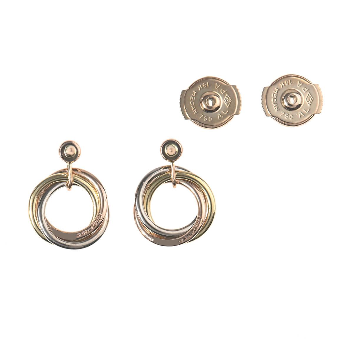 Cartier（カルティエ） トリニティ ドゥ 1Pダイヤ ピアス B8043200