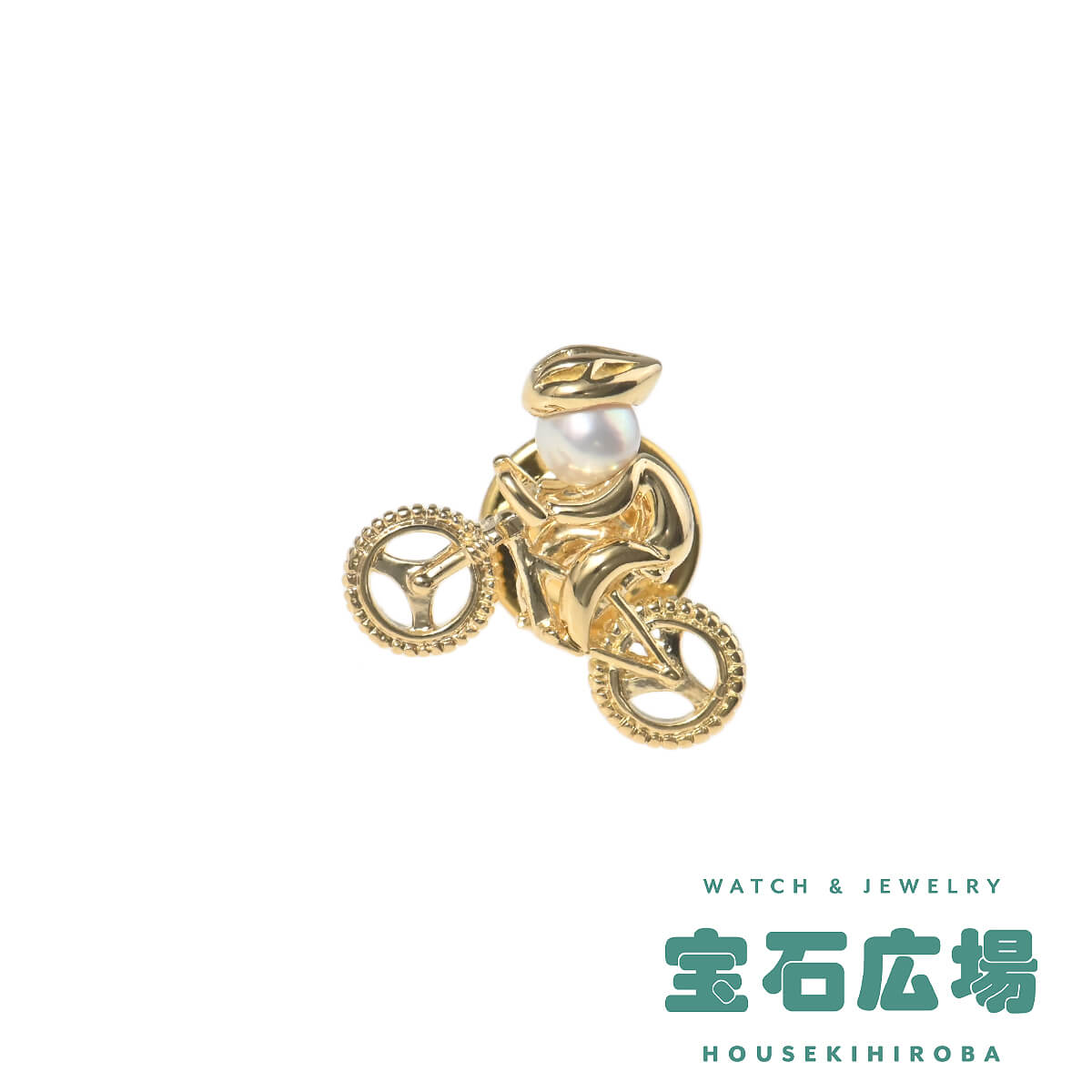 ミキモト MIKIMOTO スポーツ サイクル ベビーパール ピンブローチ  中古 ユニセックス ジュエリー