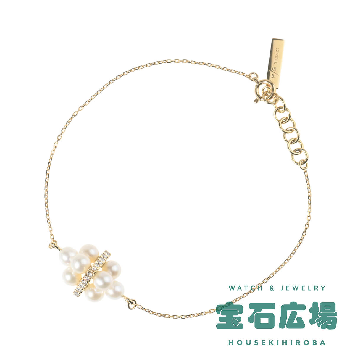 TASAKI（タサキ） ピラミッド パール 淡水パール・ダイヤ ブレスレット