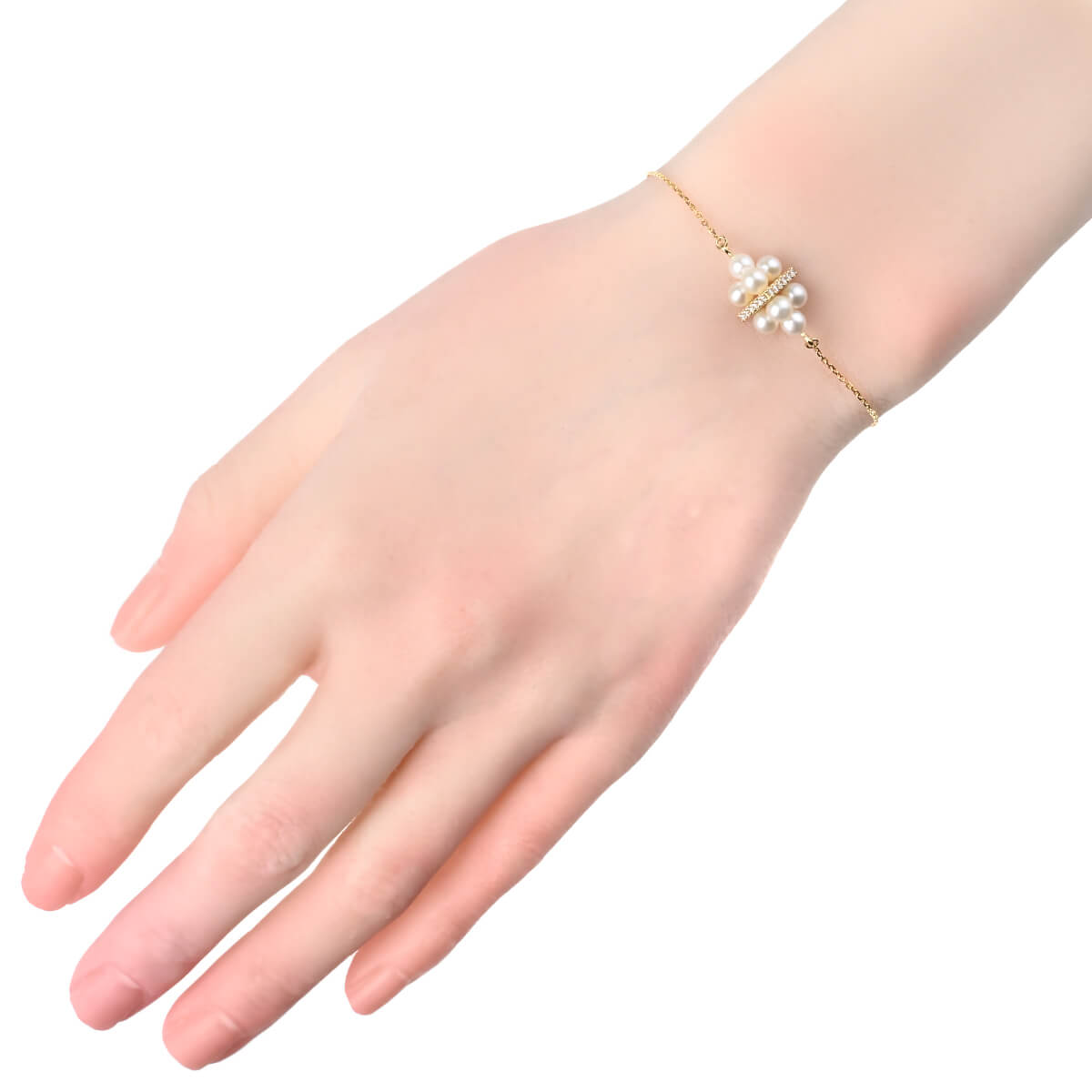 【1000本限定】 TASAKI GINZA 喜平 ブレスレット 925 ダイヤ TASAKI（タサキ） ピラミッド パール 淡水パール・ダイヤ ブレスレット