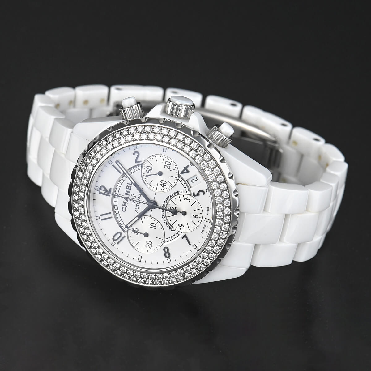 中古 シャネル CHANEL H1008 ホワイト /シルバー メンズ 腕時計 CHANEL - 中古 シャネル CHANEL H1008 ホワイト /シルバー メンズ