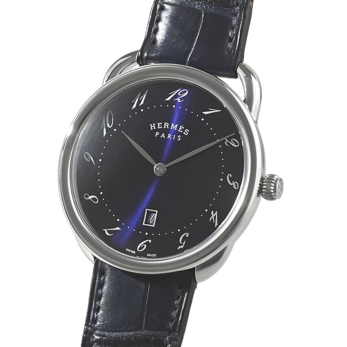 エルメスアルソー33mm メンズ腕時計稼働品