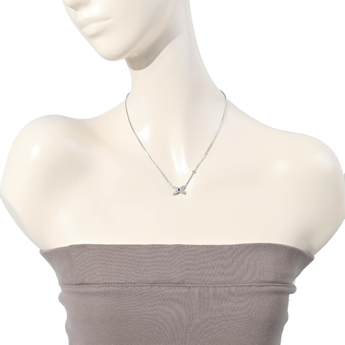 【極美品】CHAUM∈T リアン ネックレス サファイア ダイヤ CHAUMET（ショーメ） ジュ・ドゥ・リアン 1Pサファイア・パヴェダイヤ