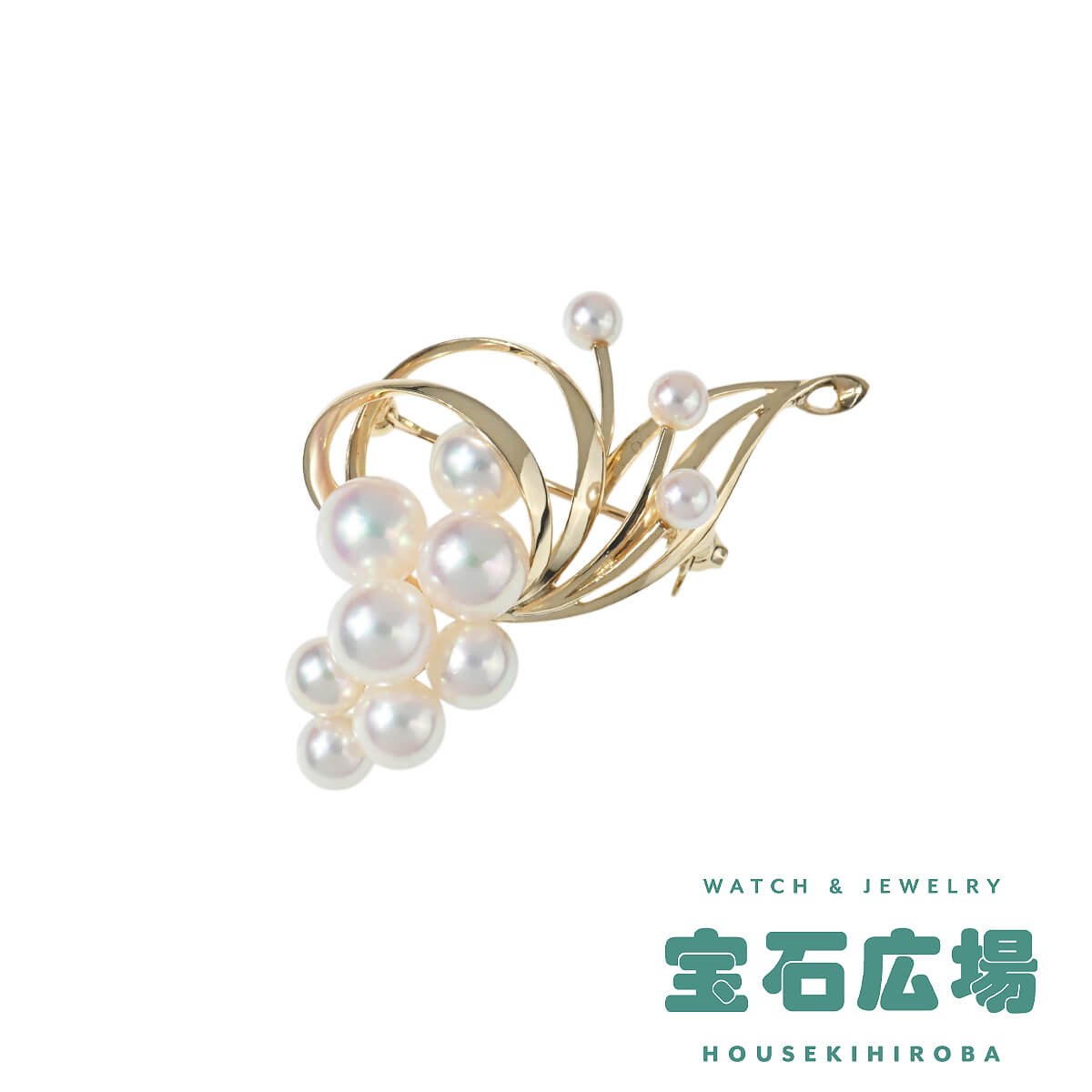ミキモト MIKIMOTO 8Pパール・3Pベビーパール ブローチ  中古 ユニセックス ジュエリー