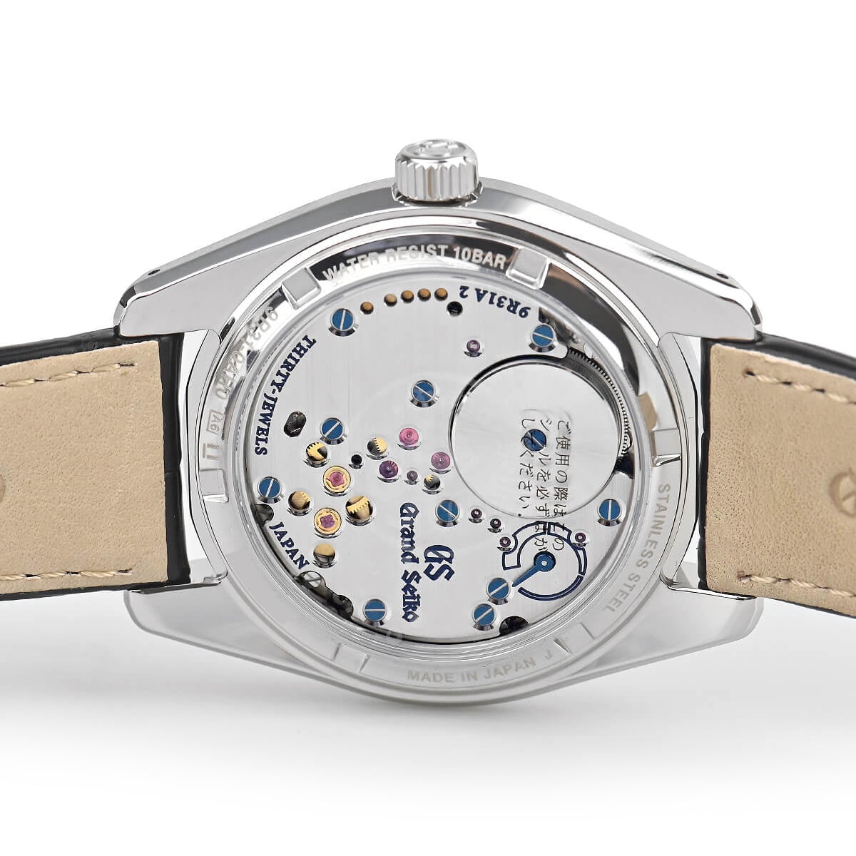 Seiko Grand Seiko ホワイト文字盤 レザー腕時計 グランドセイコー 白文字盤モデル - 高級腕時計 正規販売店 HARADA