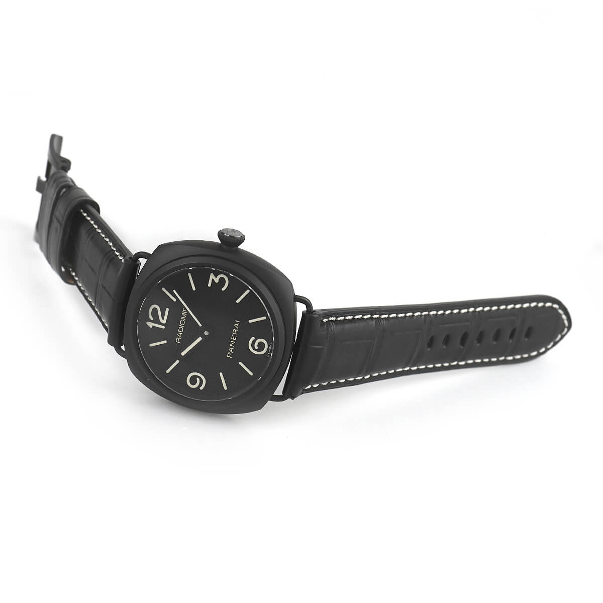 PANERAI レザー 時計ベルト 黒 ラジオミール パネライ 】えっ！ラジオミールのストラップ（ベルト）交換って