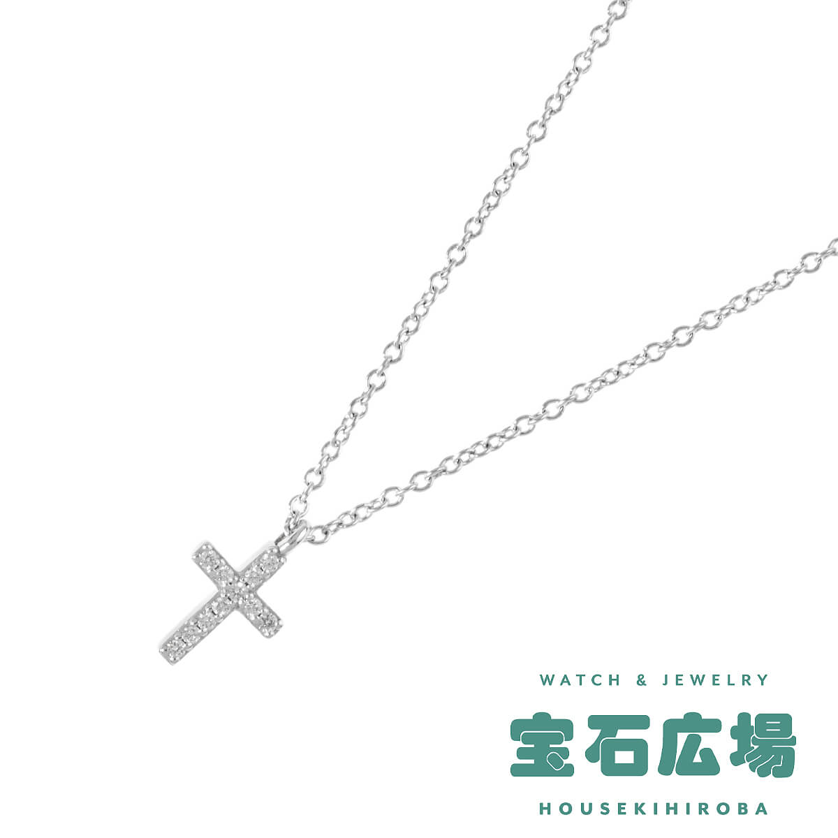ティファニー TIFFANY＆Co. メトロクロス ダイヤ ペンダントネックレス（S）  中古 レディース ジュエリー