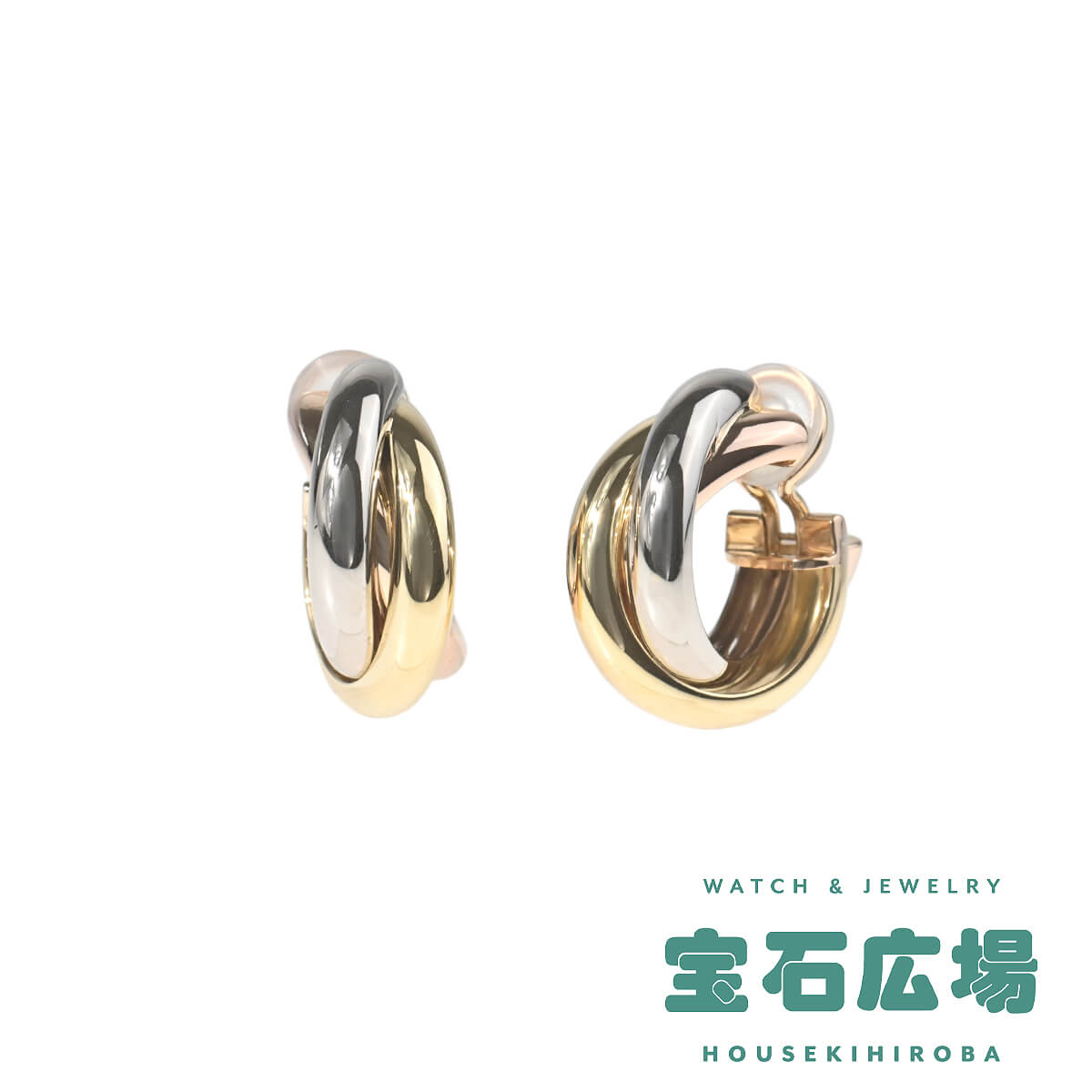 カルティエ Cartier トリニティフープイヤリング ユニセックス ジュエリー