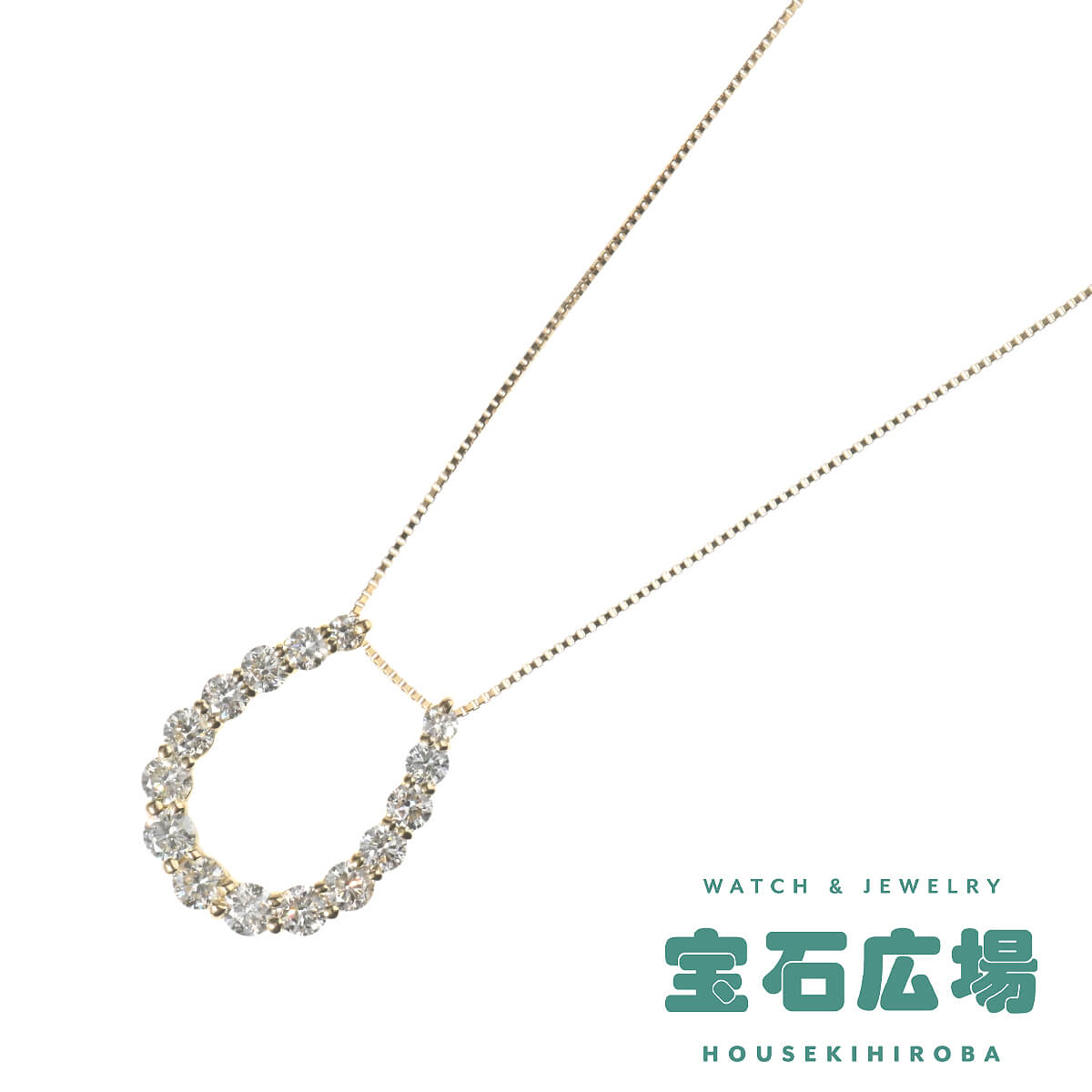 ノーブランド ホースシュー ダイヤ ペンダントネックレス  中古 レディース ジュエリー