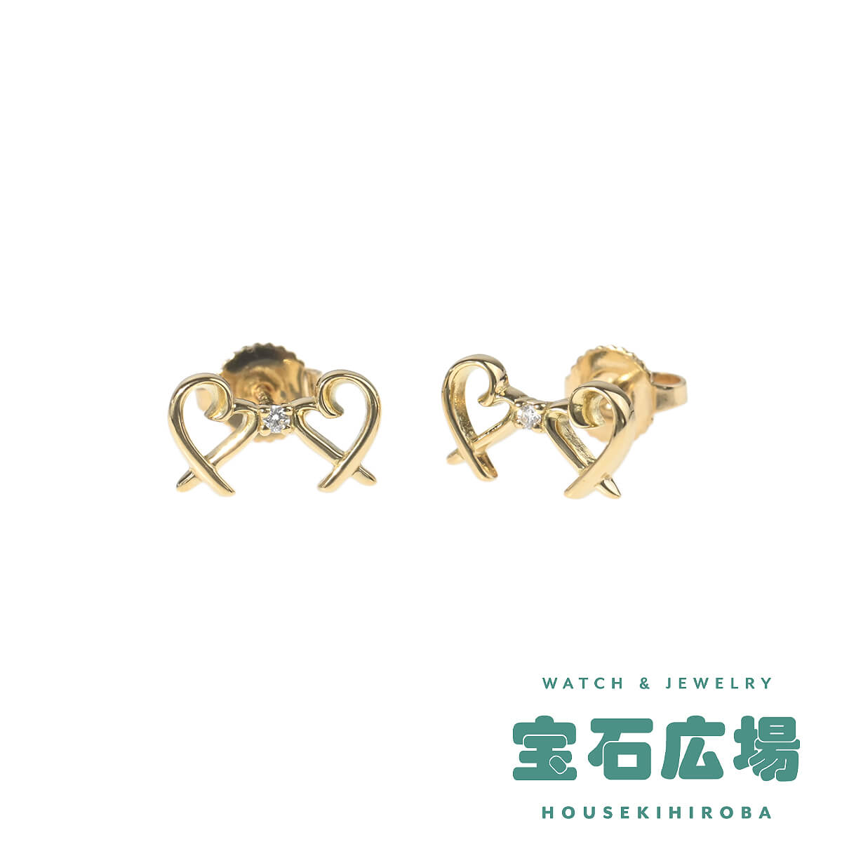 Tiffany ハート型ピアス （希少） 楽天市場】TIFFANY&Co. ティファニー ピアス0.005カラットダイヤ