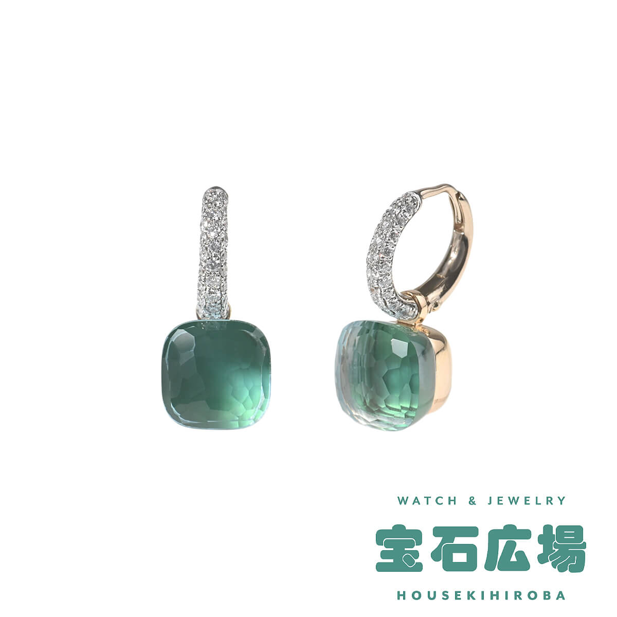 ポメラート Pomellato ヌード ディープブルー スカイブルートパーズドロップピアス POB4010_O6WHR_B0YAV 中古 未使用品 レディース ジュエリー