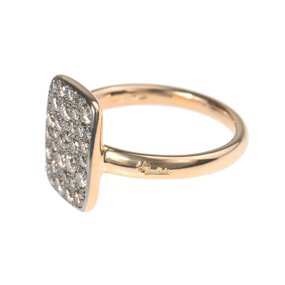 ポメラート Pomellato サッビア（スクエア） パヴェブラウンダイヤ