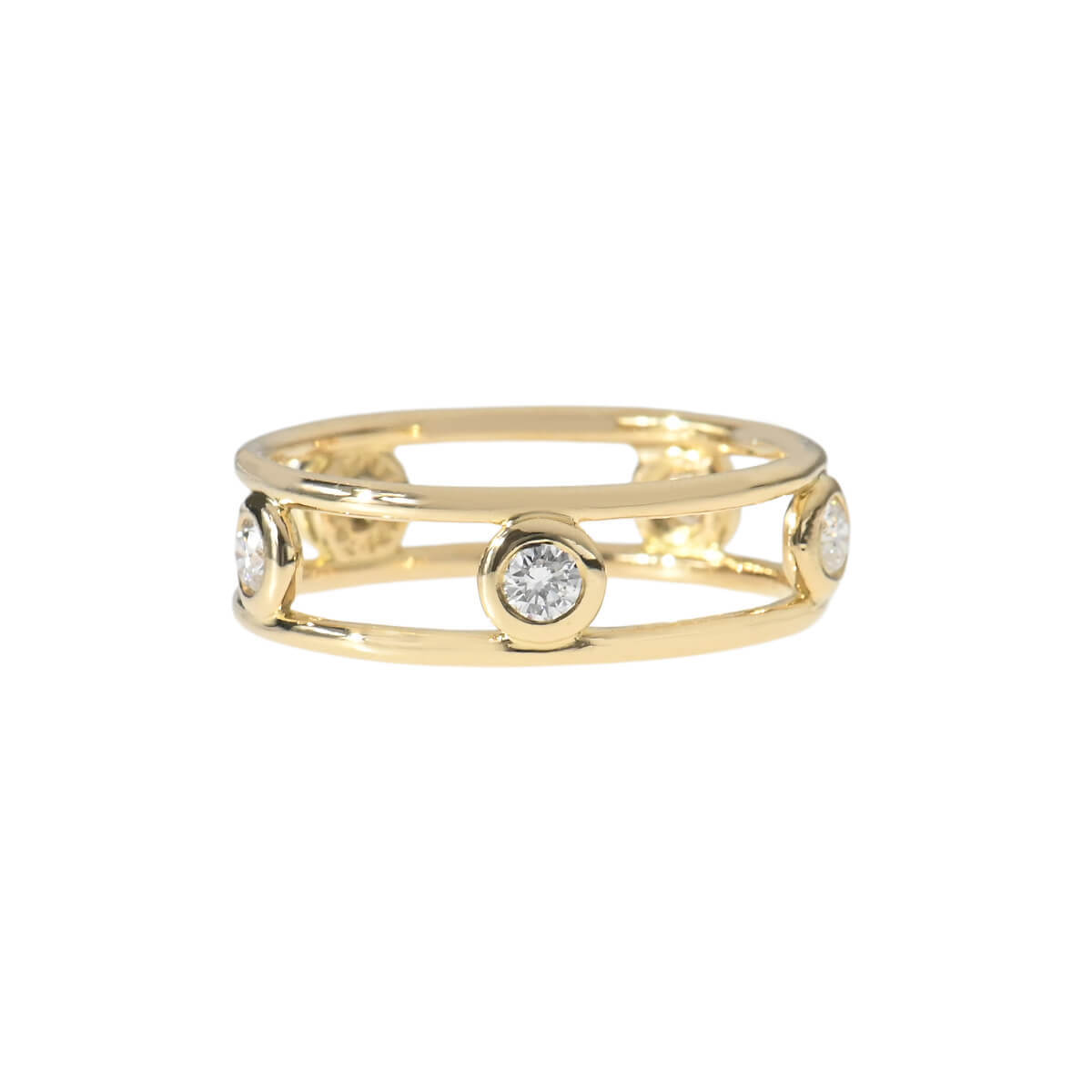 TIFFANY&Co.（ティファニー） ダブルワイヤー 5Pダイヤ リング 中古 