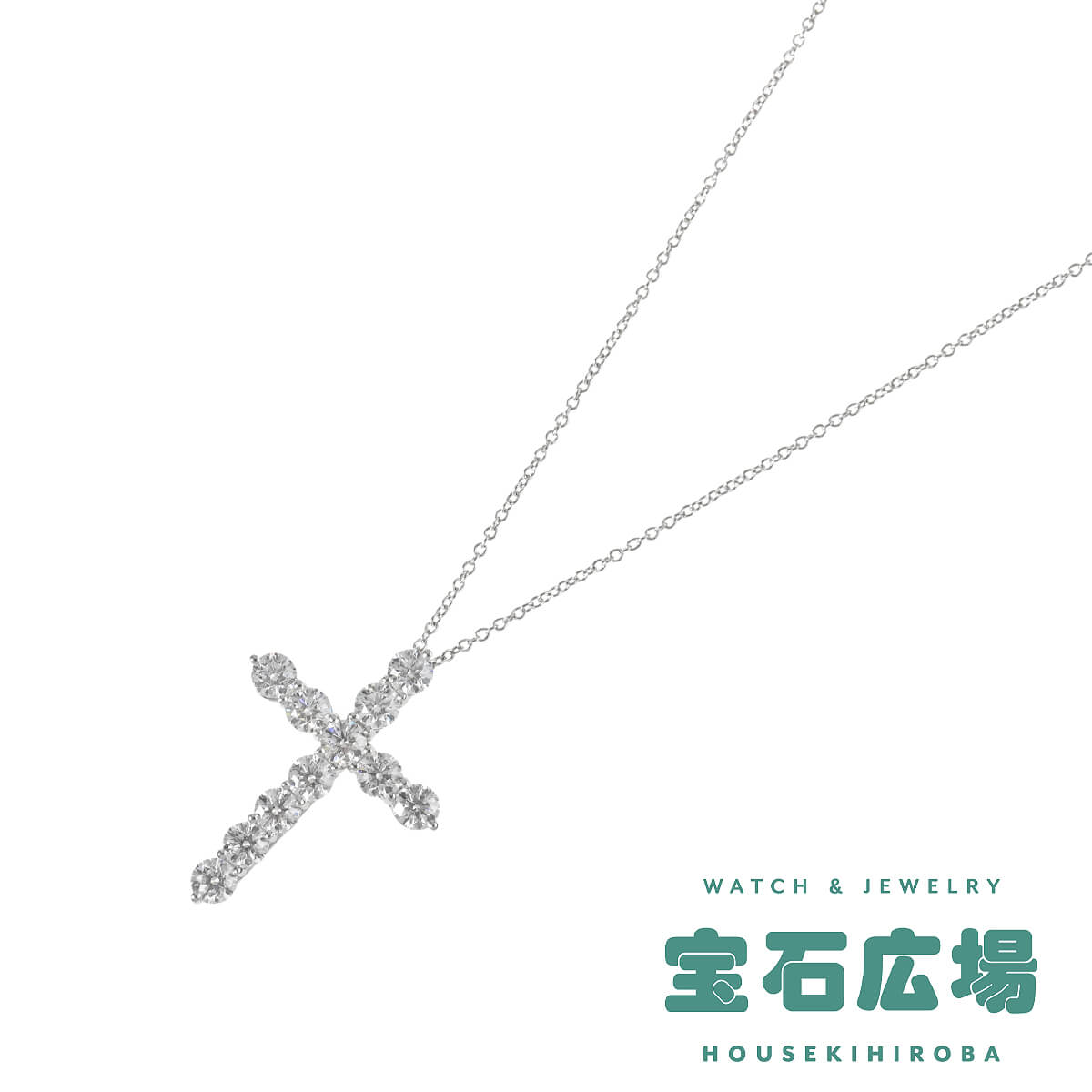 ティファニー TIFFANY＆Co. クロス（ラージ）ダイヤ ペンダントネックレス 60007430 中古 ユニセックス ジュエリー