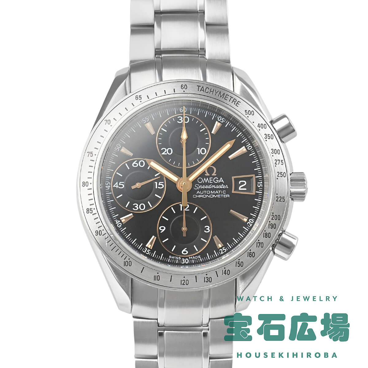 オメガ OMEGA スピードマスターオートマチックデイト 日本限定2000本 3211-50 中古  ...
