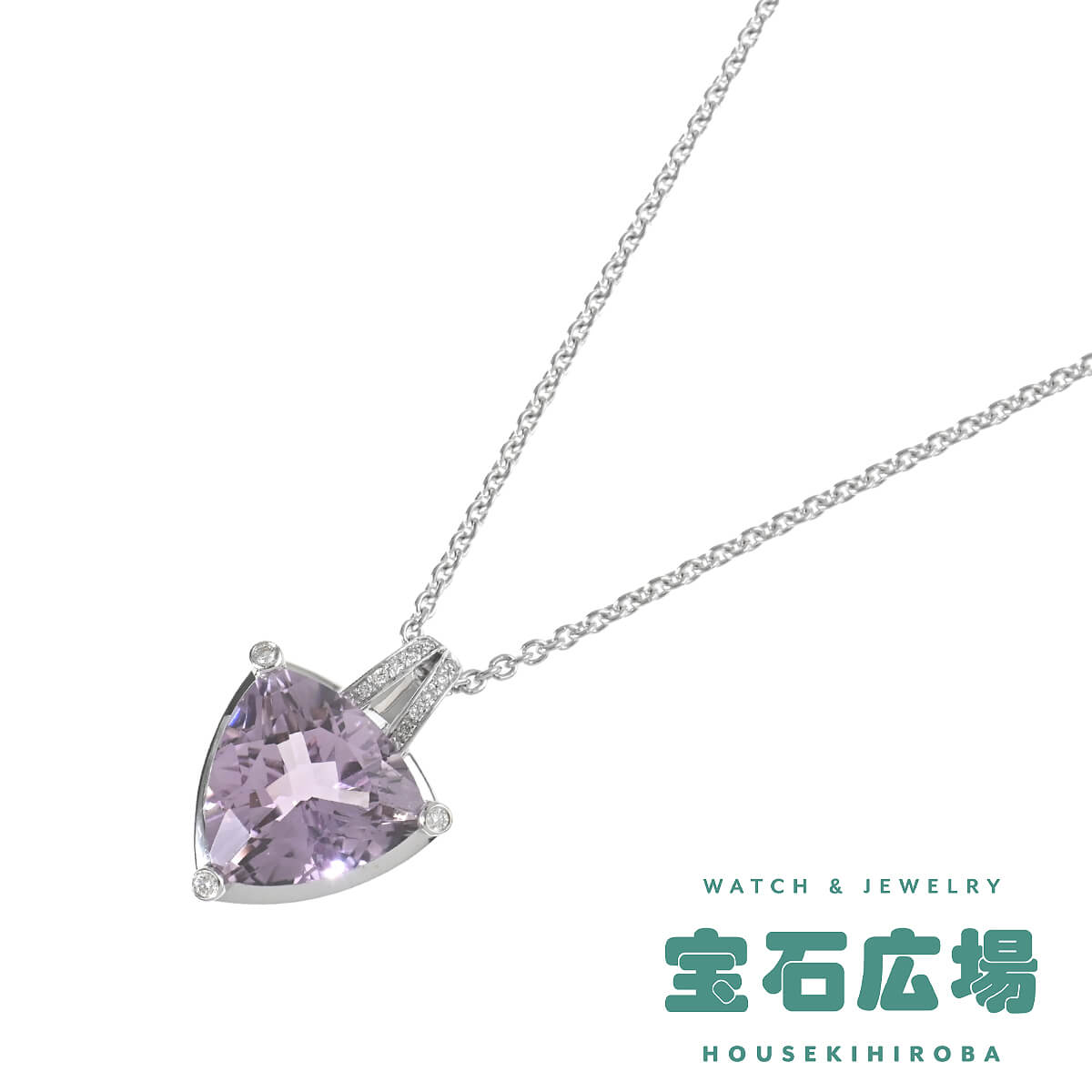 モーブッサン メ・クラー・ア・トア ローズドフランスアメシスト・ダイヤ ペンダントネックレス  中古 レディース ジュエリー