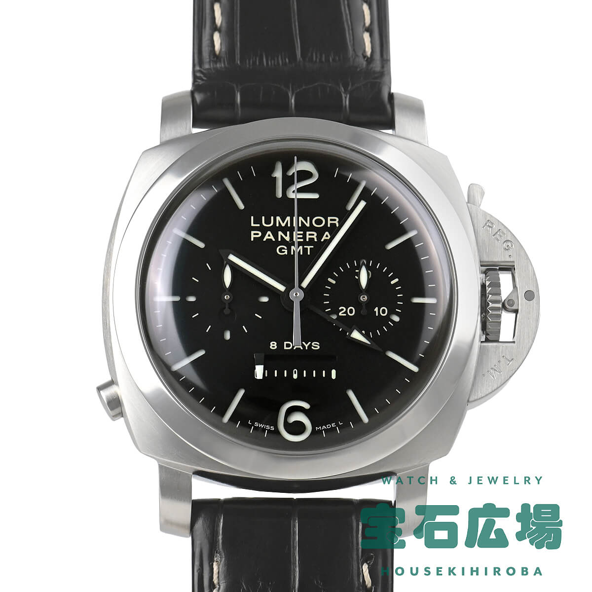 パネライ PANERAI ルミノール 1950 8デイズクロノ モノプルサンテGMT PAM0027 ...