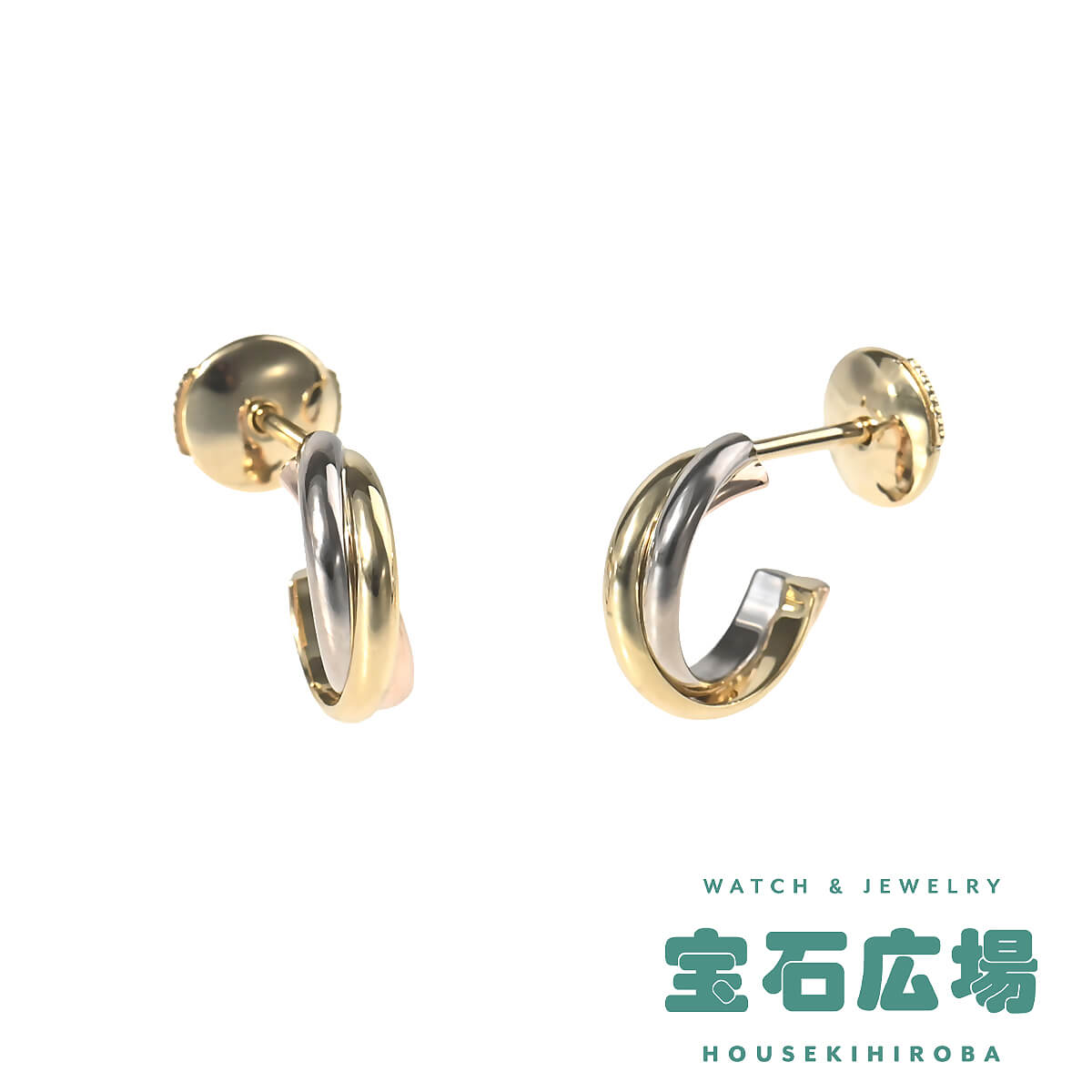 Cartier（カルティエ） トリニティ フープピアス（ミニ） B8301540