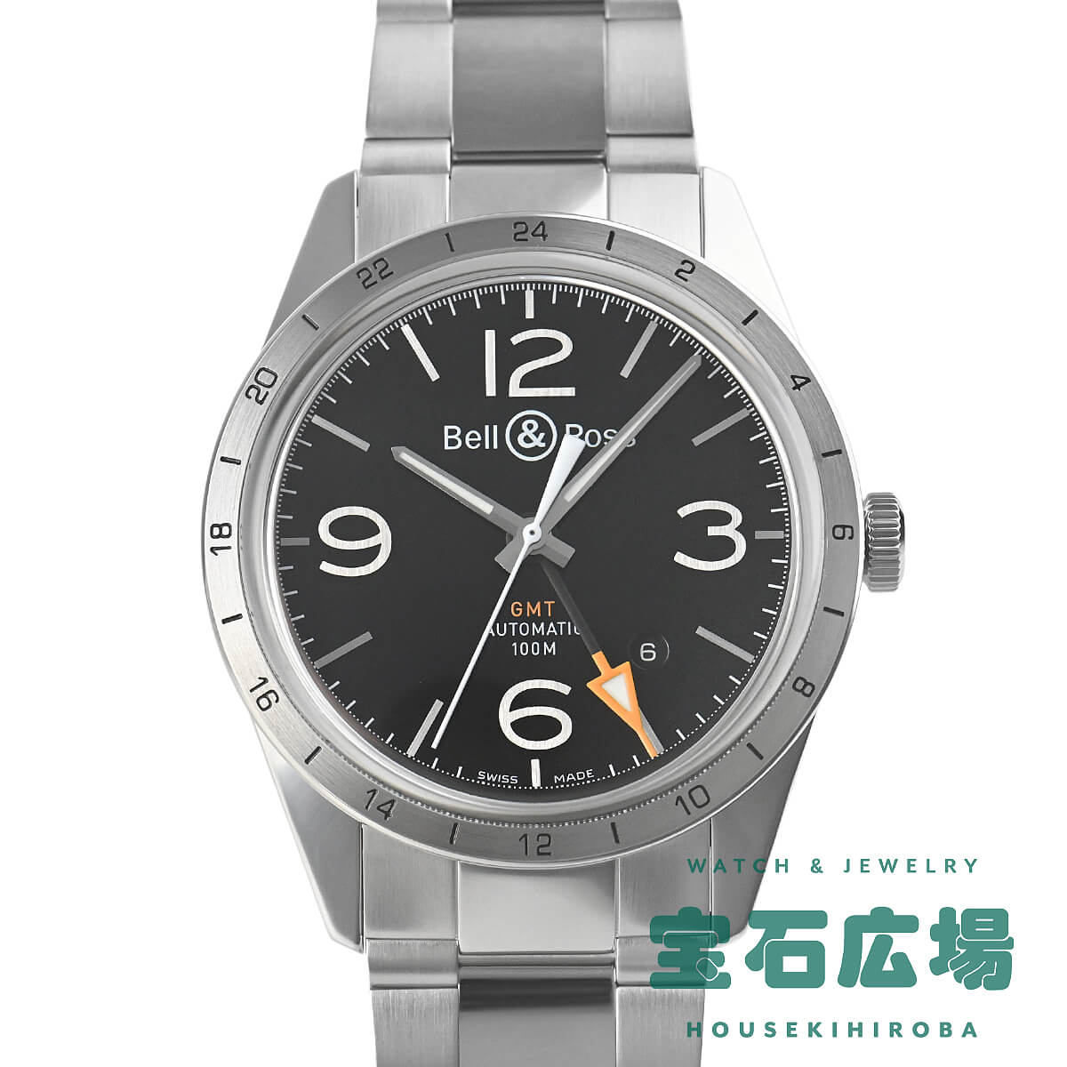 ベル＆ロス BELL &amp; ROSS ヴィンテージ BR123 GMT 24H VINTAGE BR123-BL-GMT/SST 中古 メンズ 腕時計