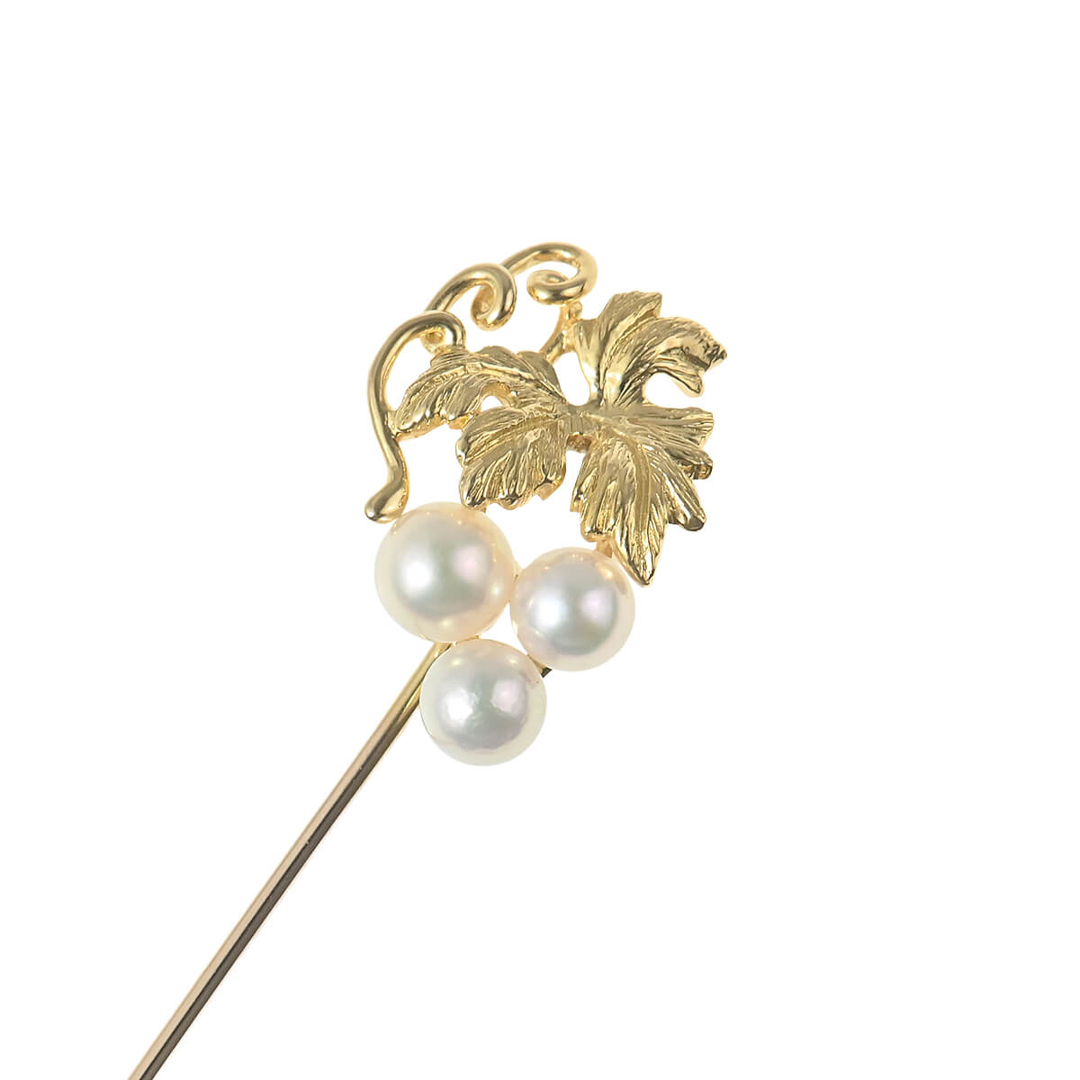 MIKIMOTO（ミキモト） ブドウ 3Pパール スティックピンブローチ 中古 