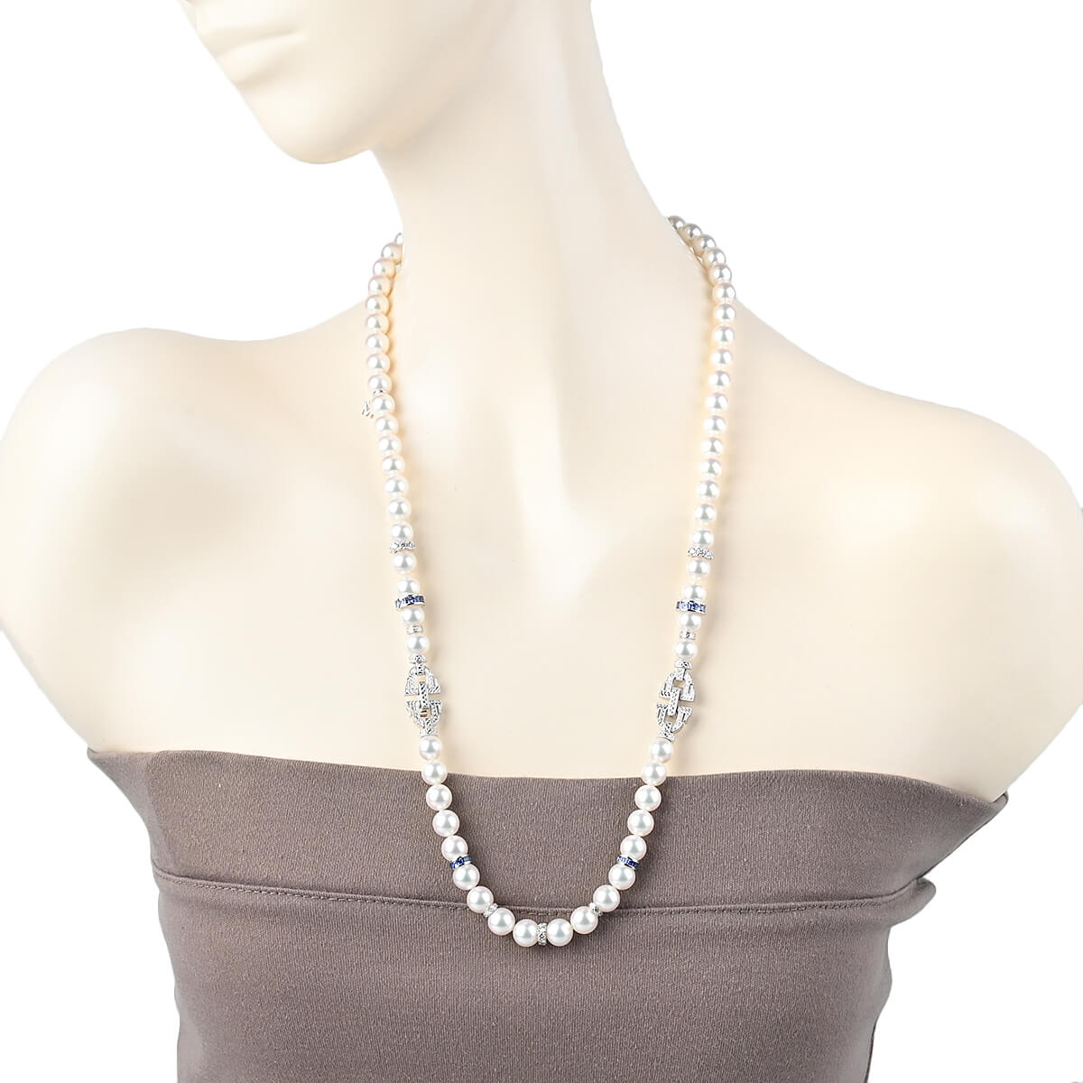 MIKIMOTO（ミキモト） パール・サファイア・ダイヤ チョーカー