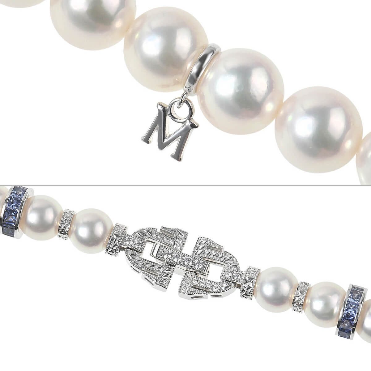 MIKIMOTO（ミキモト） パール・サファイア・ダイヤ チョーカー
