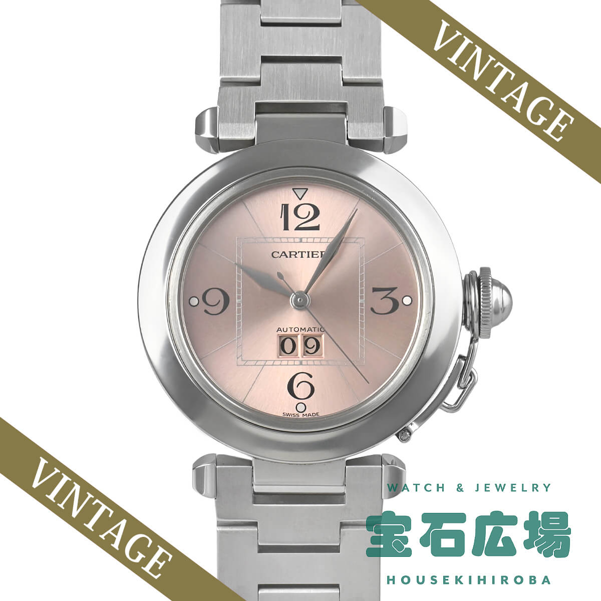 カルティエ Cartier パシャC ビッグデイト W31058M7 中古 ユニセックス 腕時計