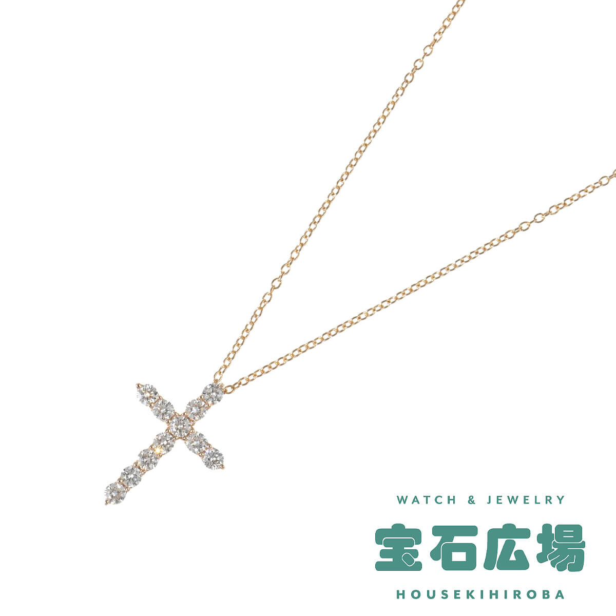 ティファニー TIFFANY＆Co. クロス（スモール）ダイヤ ペンダントネックレス  中古 レディース ジュエリー
