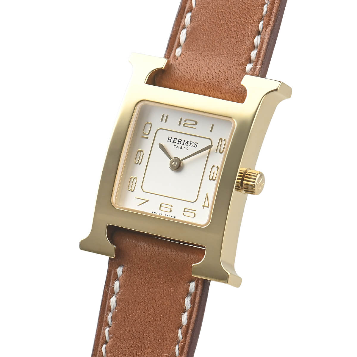 HERMES（エルメス） HERMES Hウォッチ MM W404401WW00(HH1.201e) 新品 