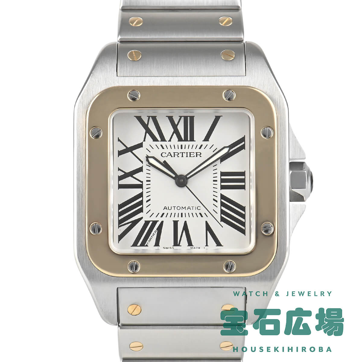 カルティエ Cartier サントス100 LM W200728G 中古 メンズ 腕時計