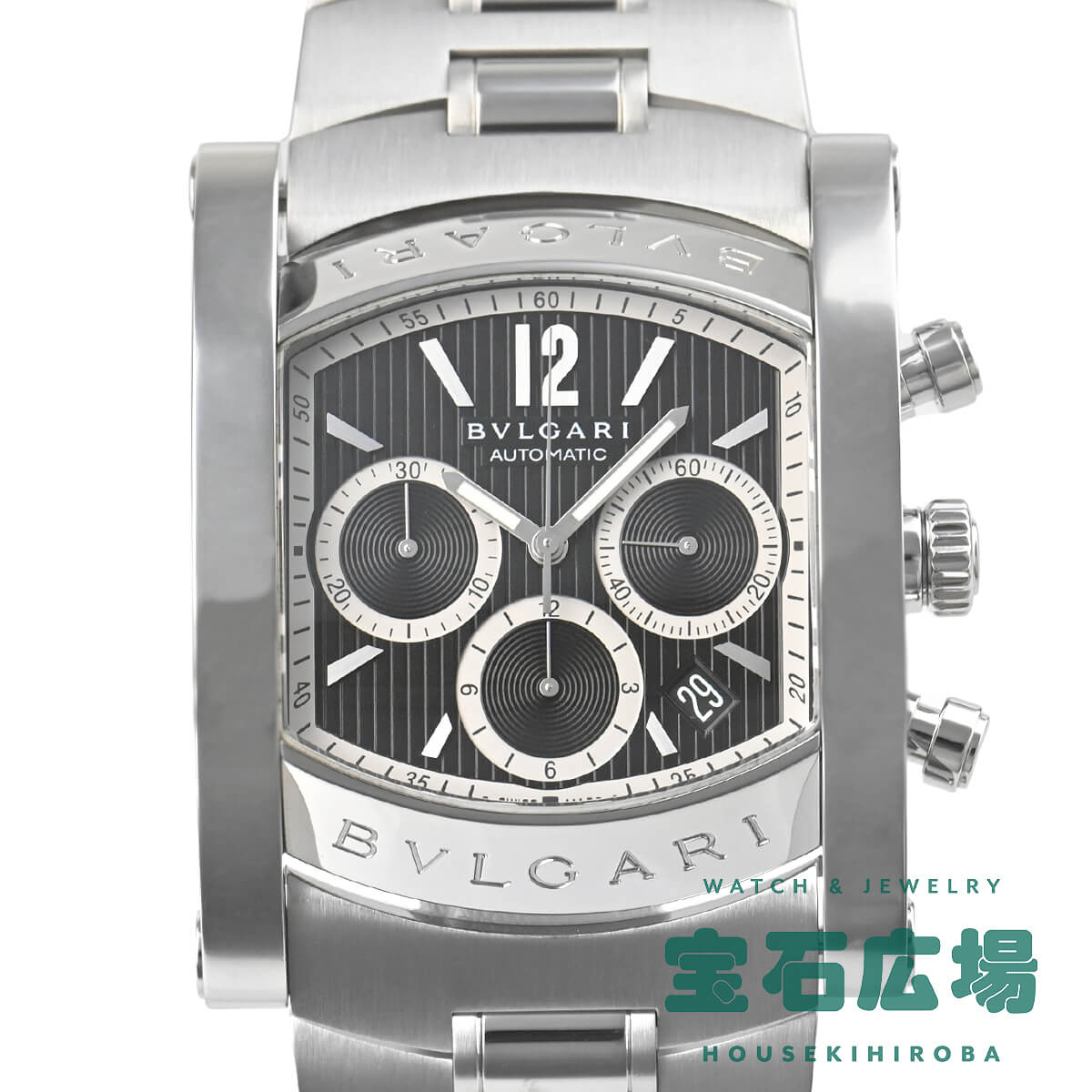 ブルガリ BVLGARI アショーマクロノ AA48BSSDCH 中古 メンズ 腕時計