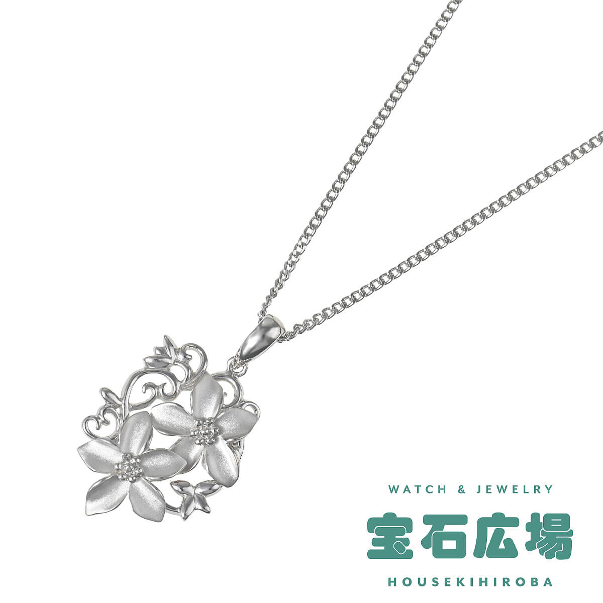 ノーブランド プルメリア ペンダントネックレス  中古 ユニセックス ジュエリー