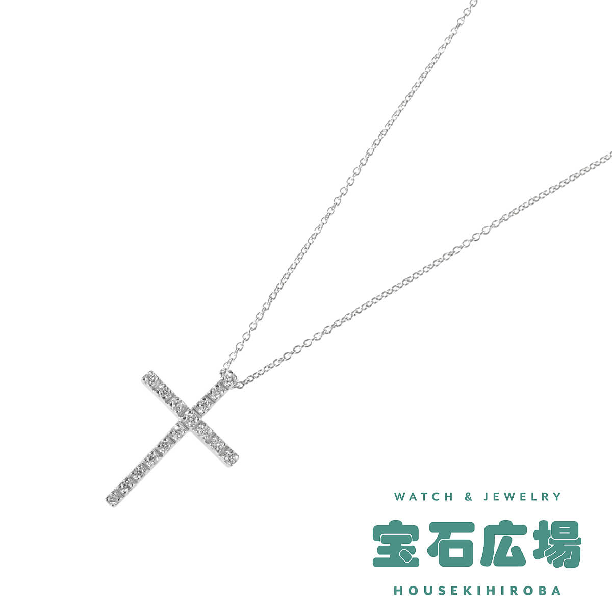 スタージュエリー STAR JEWELRY クロス ダイヤ ペンダントネックレス  中古 ユニセックス ジュエリー