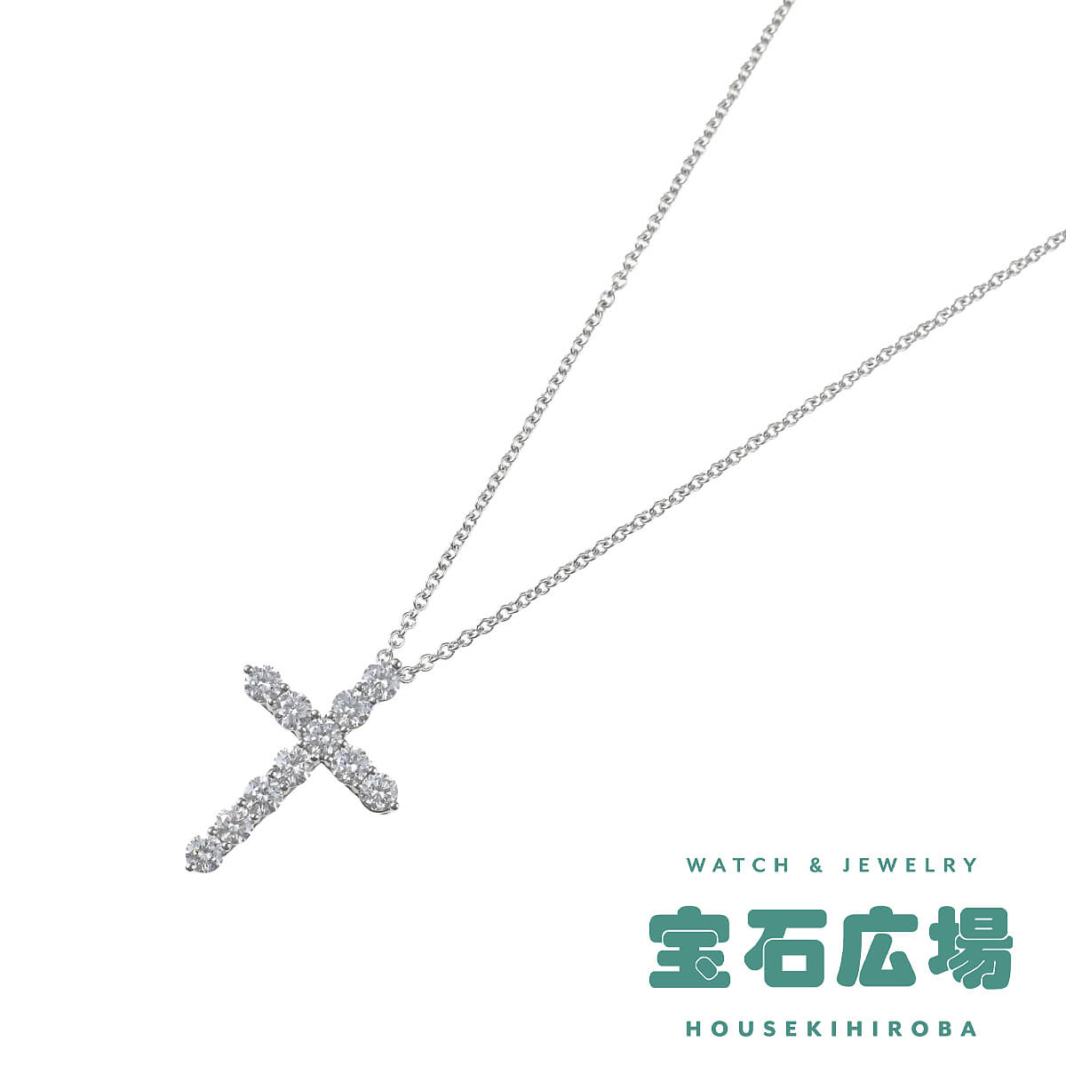 ティファニー TIFFANY＆Co. クロス（スモール） ダイヤ ペンダントネックレス 60007429 中古 ユニセックス ジュエリー