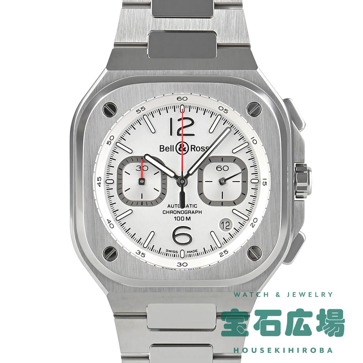 ٥ BELL &amp; ROSS BR05 CHRONO WHITE HAWK 250 BR05C-SI-ST/SST   ӻ