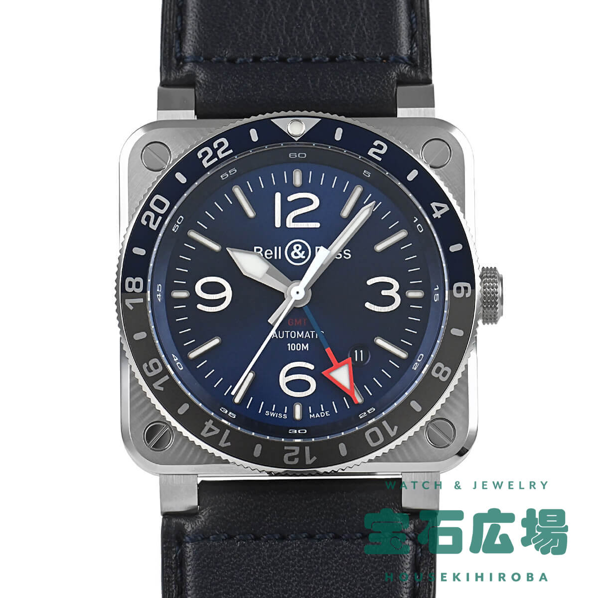 ٥ BELL &amp; ROSS BR03-93 GMT BR03-93-BLU-ST/SCA   ӻ