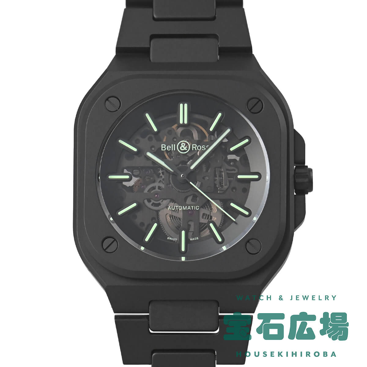 �x�������X BELL &amp; ROSS BR 05 SKELTON BLACK LUM CERAMIC ���E����500�{ BR05A-BLM-SKCE/SCE �V�i �����Y �r���v
