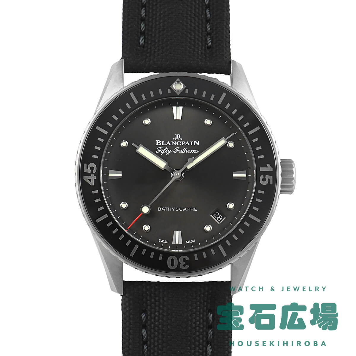 ブランパン BLANC PAIN フィフティファゾムス バチスカーフ 38mm 5100B-1110-B52A 新品 メンズ 腕時計｜houseki-h