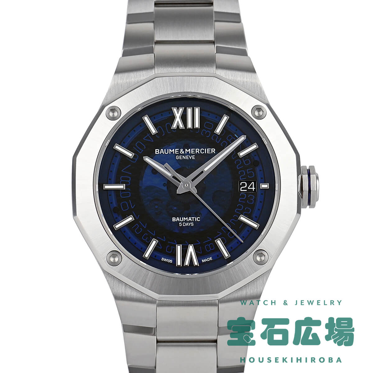 ボーム&amp;メルシエ 腕時計 自動巻き SS×レザーベルト /kr11410md 楽天市場】【中古】【美品】BAUME & MERCIER ボーム＆メルシエ ケープ