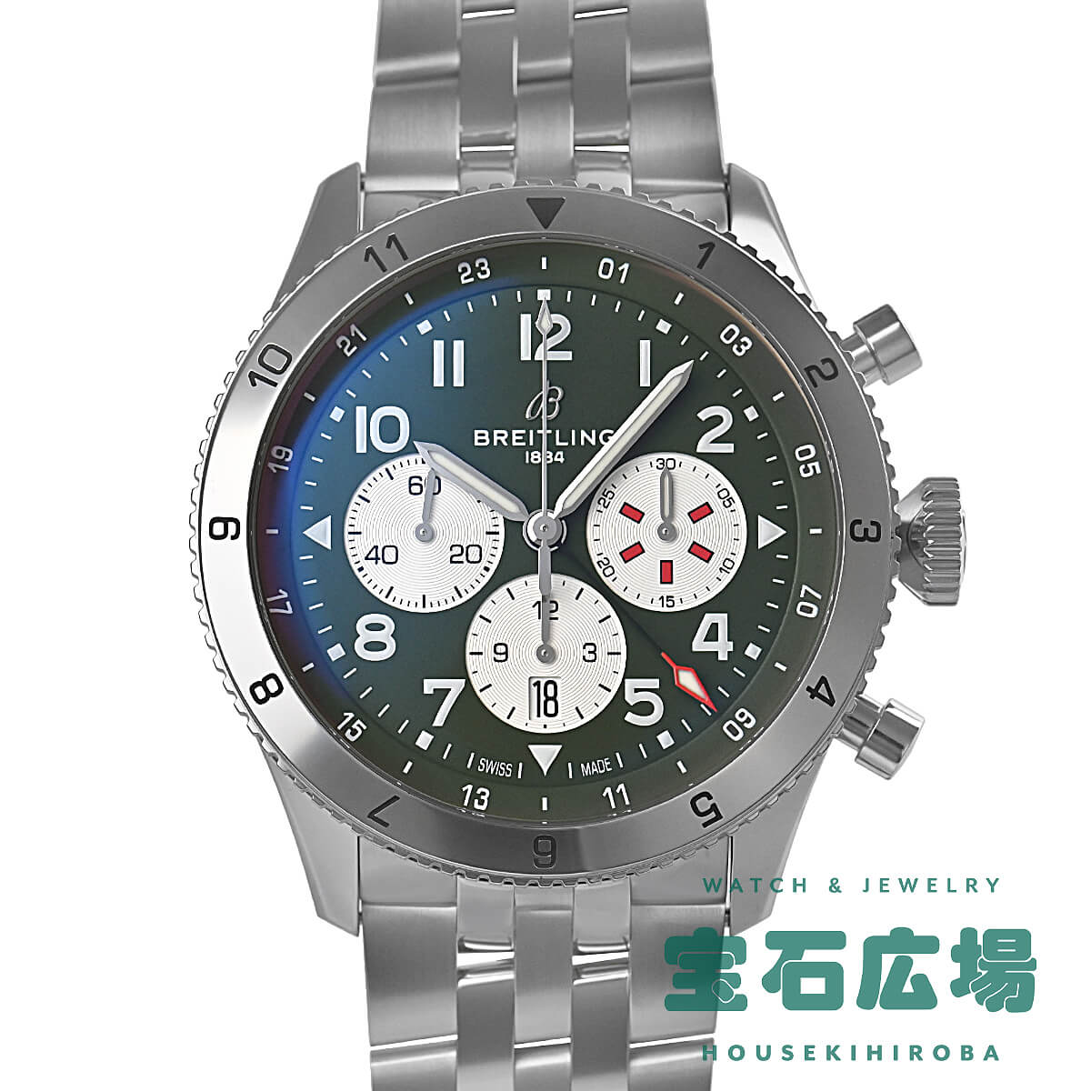 ブライトリング BREITLING スーパー アヴィ B04クロノグラフGMT46カーチス ウォーホーク AB04452A1L1A1 新品 メンズ 腕時計