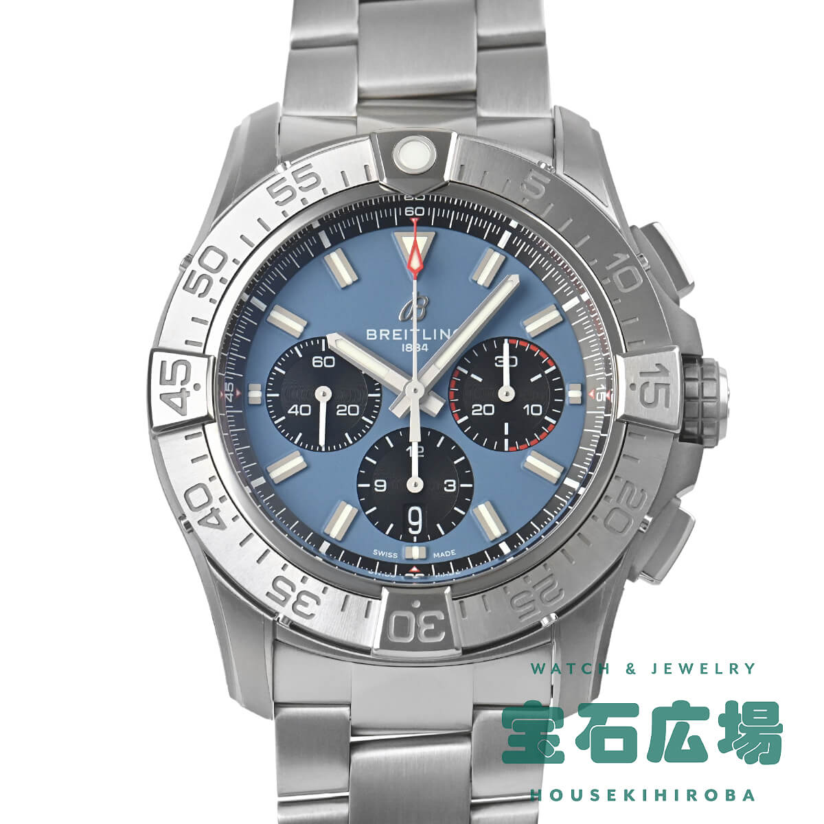 �u���C�g�����O BREITLING �X�[�p�[�A�x���W���[B01 �N���m�O���t 46 EB0148101C1E1 �V�i �����Y �r���v
