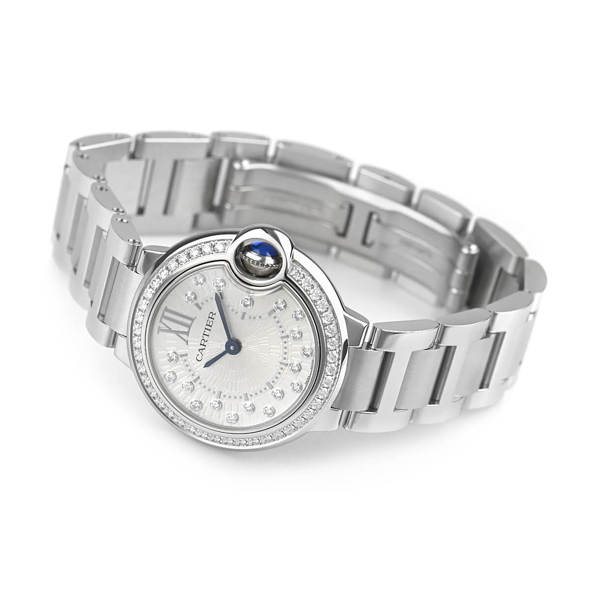 カルティエ Cartier 腕時計 バロンブルー W4BB0034 ダイヤベゼル ダイヤ/シルバー文字盤 SS クオーツアナログ 【箱・保付き】 【中古】 楽天市場】カルティエ Cartier 腕時計 バロンブルー W4BB0034 ダイヤ