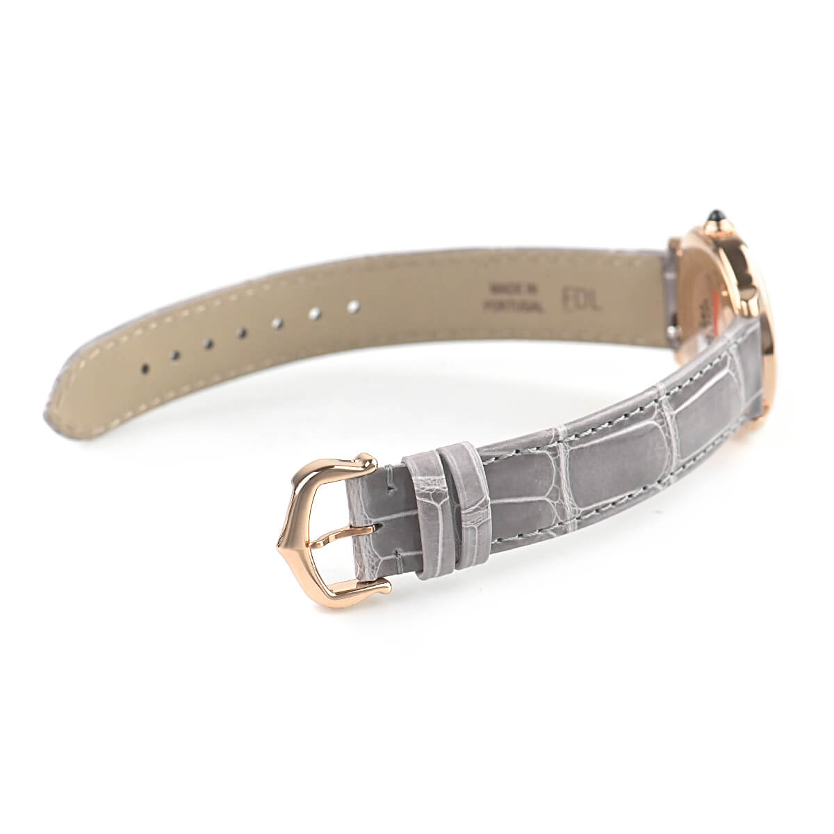 カルティエ Cartier ロンド ルイ カルティエ WGRN0013 シルバー K18PG/レザーストラップ レディース 腕時計 カルティエ Cartier ロンド ルイ カルティエ WGRN0013 K18PG