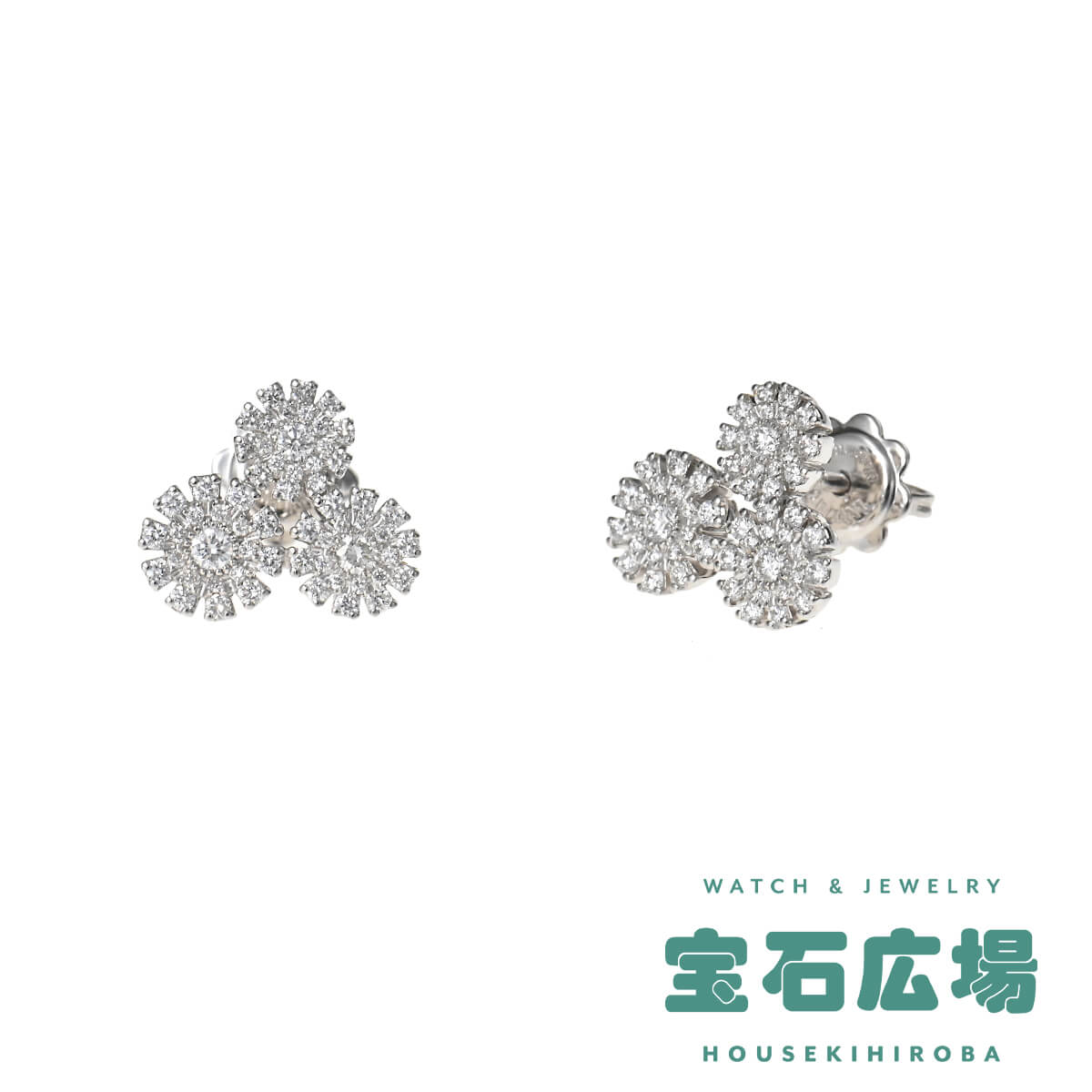 ダミアーニ DAMIANI マルゲリータ 3モチーフ ダイヤ ピアス 20089285 新品 レディース ジュエリー :DAJ214:宝石広場ヤフー店