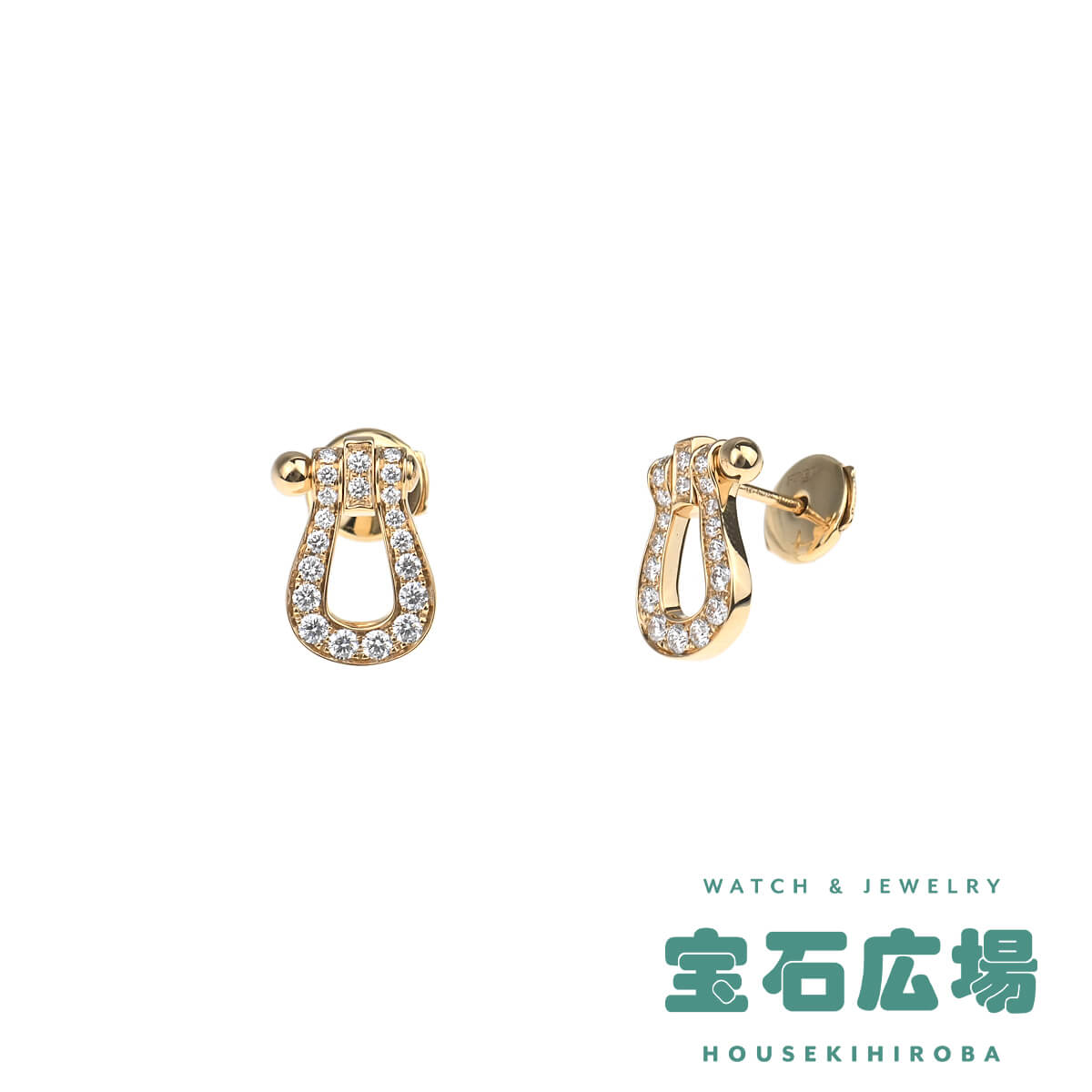 フレッド FRED フォース10 ミディアム ダイヤ ピアス 8B0232 新品 ユニセックス ジュエリー
