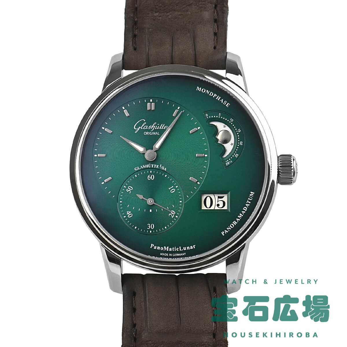 グラスヒュッテ オリジナル GLASHUTTE ORIGINAL パノマティックルナ 1-90-02-13-32-62 新品 メンズ 腕時計